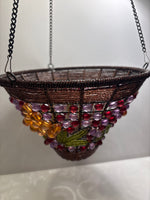 Hanging Beaded Candle Holder