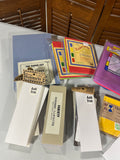 Bin of Assorted Craft Papers (bookmarks, cards, envelopes, etc)