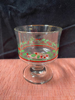 Set of 11 Holly Berry Glasses/Dessert Cups