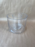 Double Wall Clear Glass Candle Holder