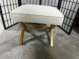 Off White/Ecru Ottoman/Footstool, by Fujian Kingwell Furniture Co. Ltd.