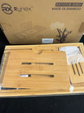 Sealed Rynex Bamboo Deluxe Expanding Bathtub Shelf in Natural with Box