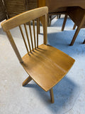 Vintage Wooden Child’s Roll Top Desk with Chair