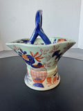 Flawless Ironstone Asian Inspired Ceramic Basket