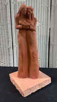 Hand Crafted Terracotta Reading Women Sculpture