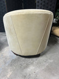 Cream Tone Barrel Chair