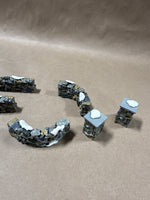 Christmas Village Colonial Stone Wall  — 10 Pieces // 2 Sets Available // *** PRICED INDIVIDUALLY ***