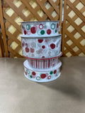 G- Christmas Ribbon Lot, 4 rolls