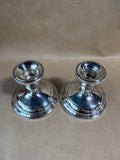 Weighted Sterling Candle Holders - Pair