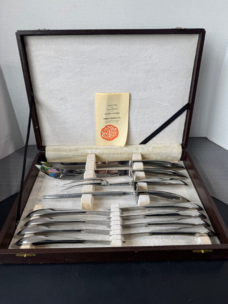 12-Piece Samurai Knives & Meat Carving Set in Case