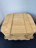 Basketville Woven Wooden Picnic Basket
