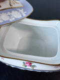 Spode England Maritime Rose Bone China Creamer & Lidded Sugar Bowl (E)