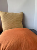 Pair of Elements by Erin Gates Boho Gold & Orange Reversible Feather Throw Pillows