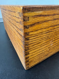 Wooden Vintage Index Card File & Recipe Box