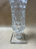 Tall Clear Glass Flared Vase