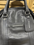 Black Leather Camaro Duffle Bag