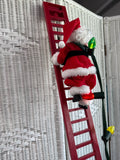 Cracker Barrel Super Climbing Santa With Lights And Sound WORKS