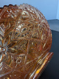(E) Imperial Glass Vintage Marigold Carnival Glass Hattie Bowl
