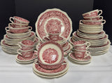 77-Piece Mason’s England Vista Pink China Set (2 AVAILABLE—PRICED INDIVIDUALLY AT $195 EACH SET)