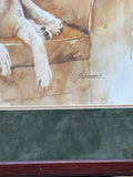 Yellow Labrador Retriever Print by Barbara Shipman; Signed