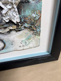 (C) Mixed Media Art in Shadow Box Frame ; Signed Donna