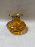 Hand Blown Amber Glass Vase
