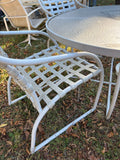 Patio Table and Chairs Set w/Umbrella Holder