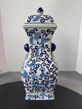 Blue & White Crackled Chinoiserie Ginger Jar (2 AVAILABLE—PRICED INDIVIDUALLY AT $25 EACH)