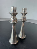Pair of Unbranded Sterling Silver Weighted Candlestick Extenders