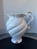 Napa Home & Garden Large Italian Distressed White Painted Terracotta Pitcher Vase
