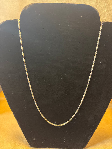 Silver Tone Necklace - D