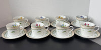 16-Piece Georges Briard Victorian Garden Teacup & Saucer Set