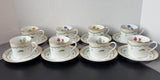 16-Piece Georges Briard Victorian Garden Teacup & Saucer Set