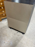 Espresso Particle Board Nightstand by Target, cardboard backing
