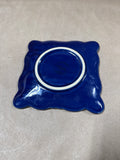 California Pantry Blue Pottery Cheese Plate