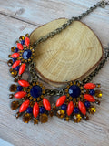 J Crew Chunky Fan Statement Necklace