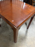 Unbranded End Table with Carved Accents