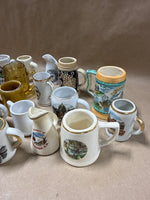 (A) 22 Piece Mini Stein Souvenir Glasses