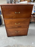 Levenger Stackable Files Three Drawer File Cabinet***HEAVY ITEM***READ DETAILS ON PICK UP POLICY***
