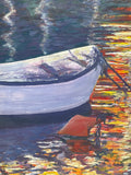 “Dock Reflections” Original Painting by Local Artist Ginger Olansen; Signed