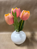 Artificial Tulips In White Vase