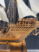 (A) XL Intricate Wooden Model Ship