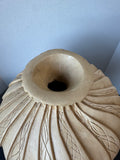 Large Decorative Etched Pottery Vase