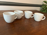 Set of 4 White Coffee Mugs, Project 62