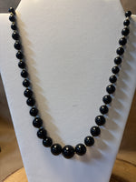 Black & Gold Beaded Necklace