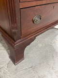 Three Drawer Night Stand with Protective Glass