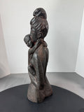 Signed Leonardo Art Works Mother & Child Sculpture
