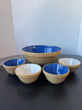 5-Piece Mason Cash England Church Grisley Ceramic Prep Bowl Set