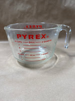 8 And 4 Cup Pyrex Measuring Cup Red Letting