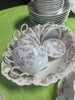 65-Piece Haviland & Co. Limoges France Schleiger 32A Floral China Set